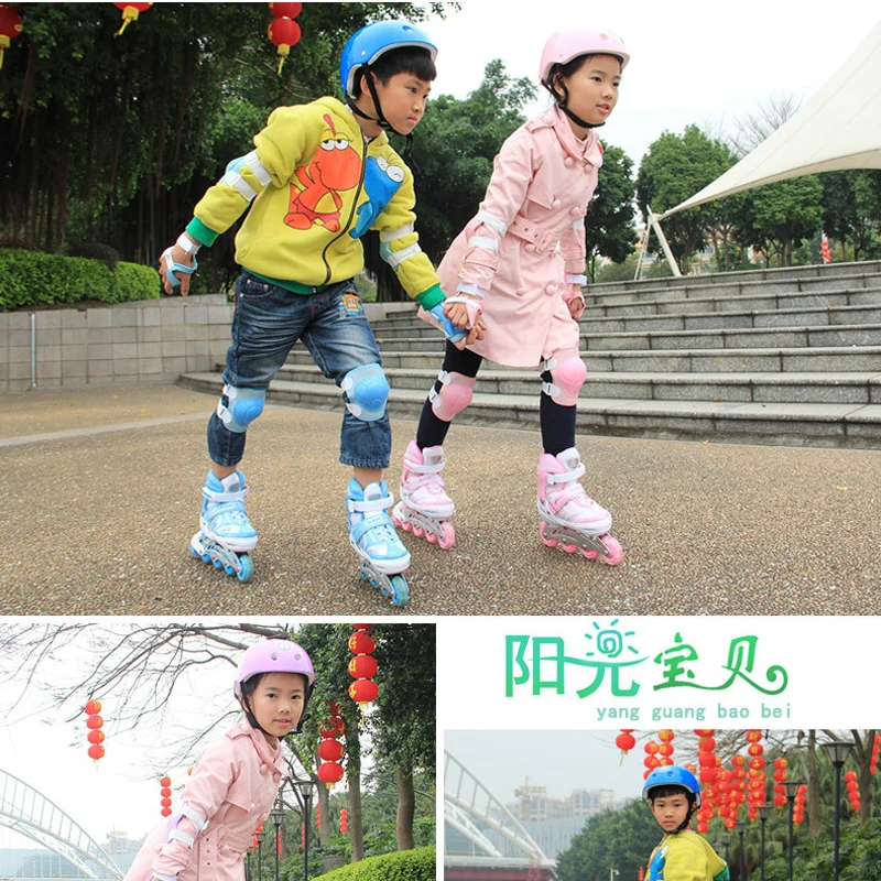 Chaussures de patin à roulettes en ligne pour enfants, patins à roulettes réglables, intérieur en velours dur, roues respirantes lavables, quatre