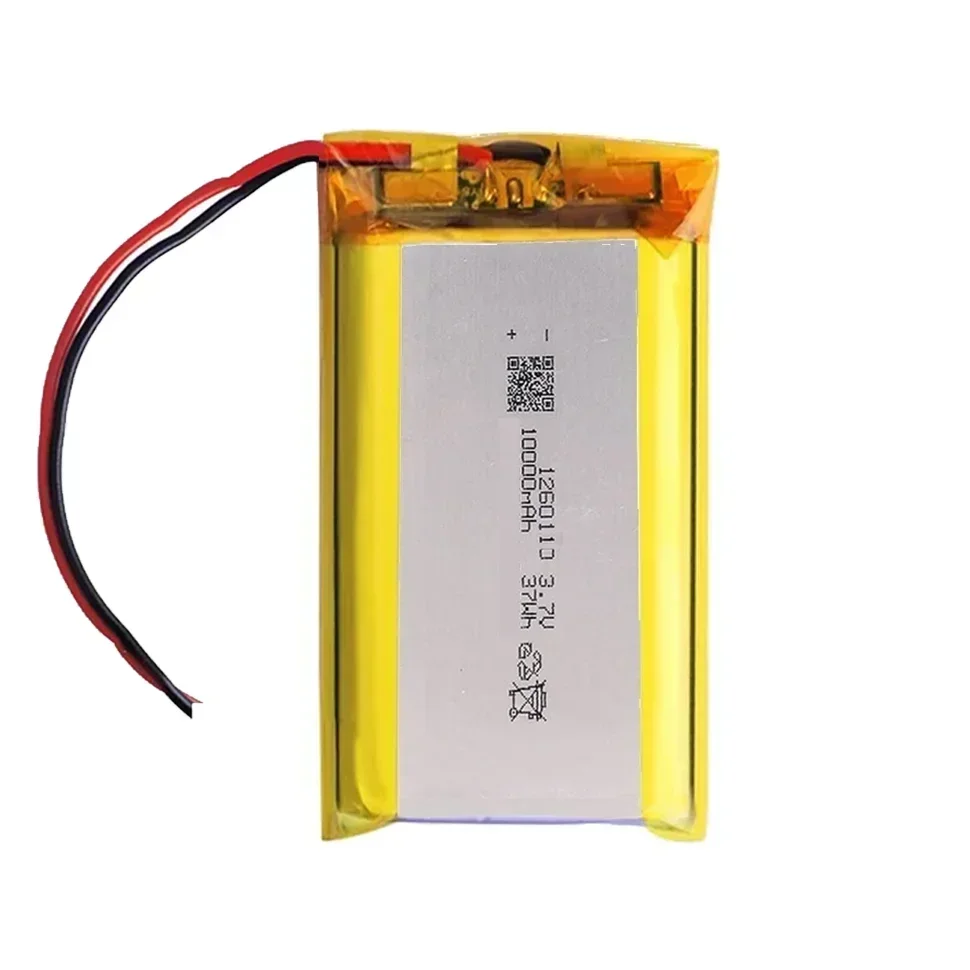 Hoge Kwaliteit 3.7 V 10000 mAh 1260110 Oplaadbare Polymeer Batterijen Lipo Li-Po voor Speelgoed Power Bank GPS Laptop Camping verlichting Diy