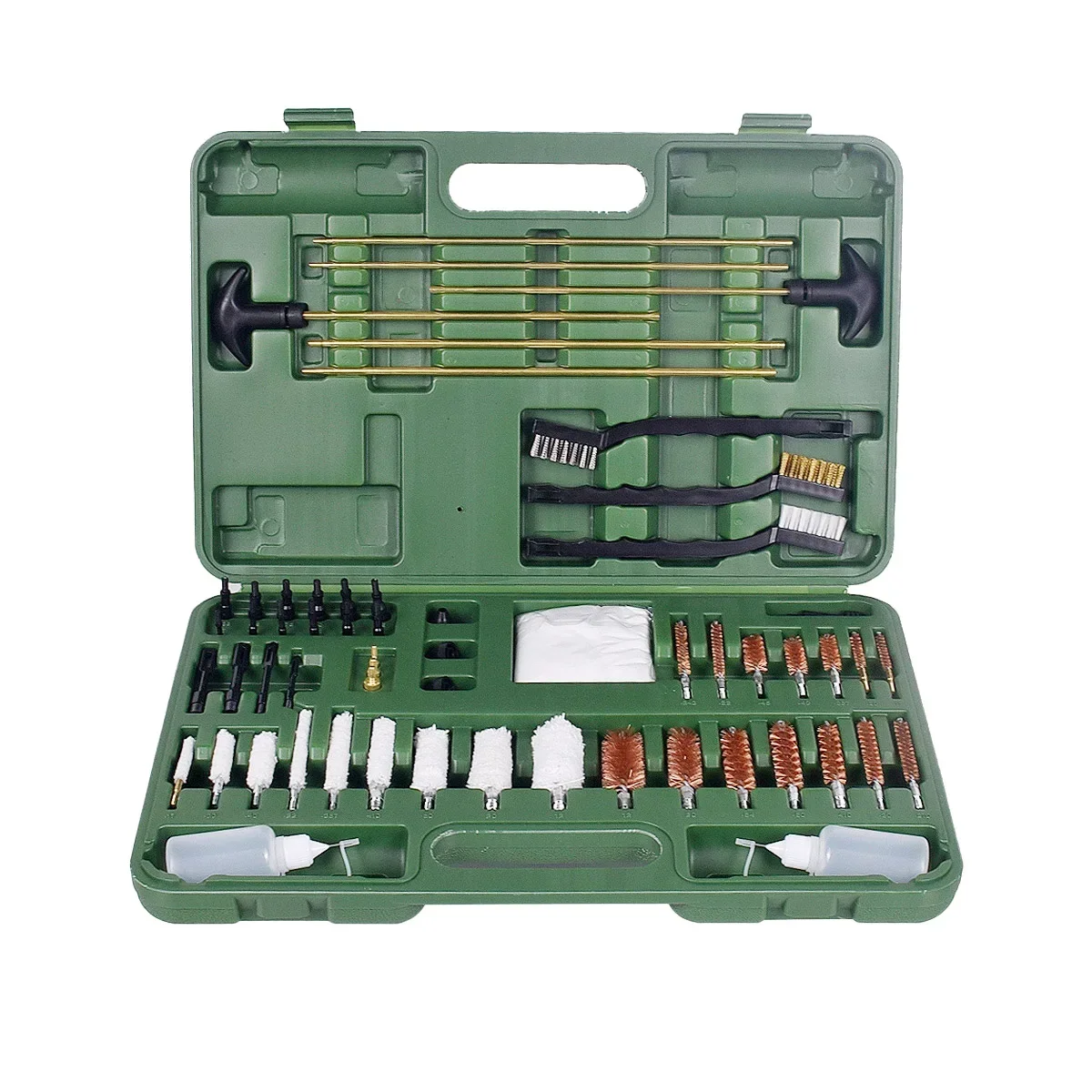 

Tactical Professional Gun Cleaning Kit Toolbox With Oil Can Rifle Pistol Cleaner Brush Sets Hunting Handgun Firearm Cleaner Tool