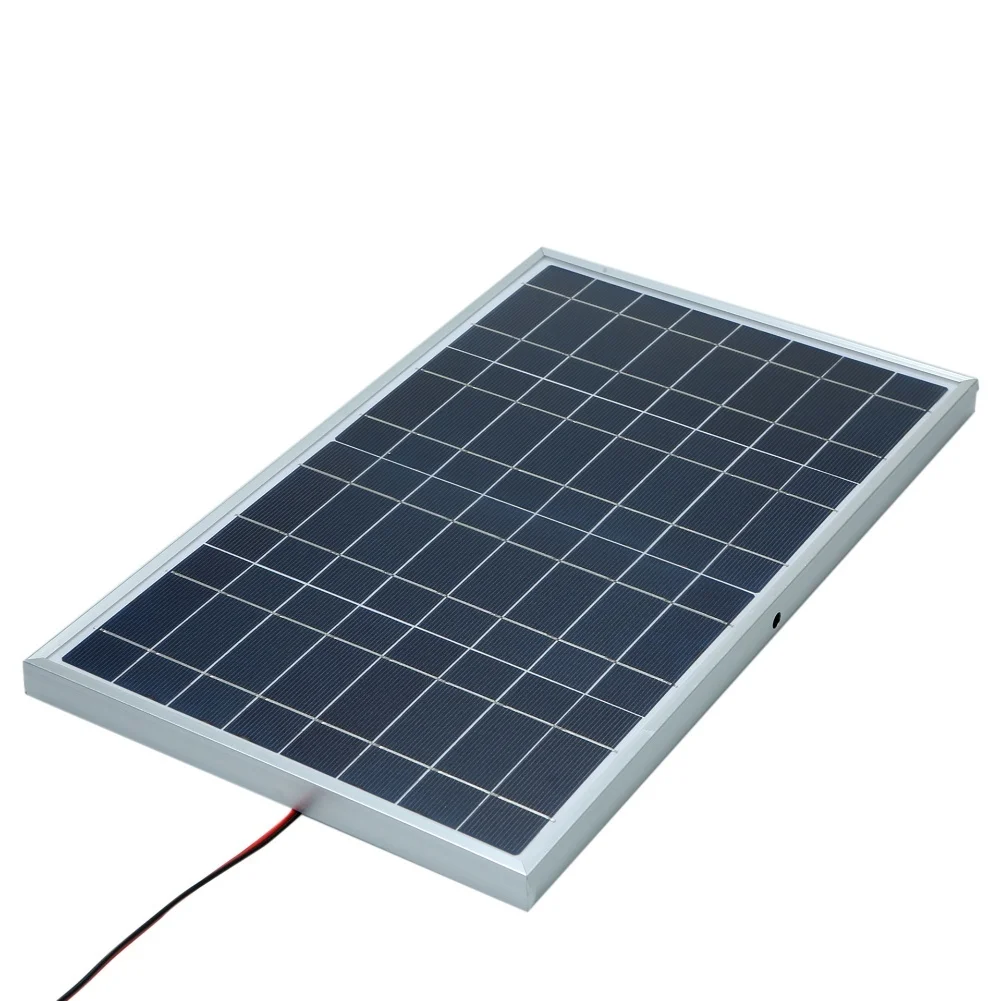 30W 12V Polycrystalline Solar Panel Kit with Compact Design for Easy Transport and Use in Various Outdoor Settings