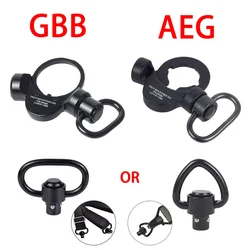 Tactical AEG GBB Rear Clip Strap Buckle Dual Side End Plate Flexible QD Sling Mount Push Botton Adapter For M4 M16