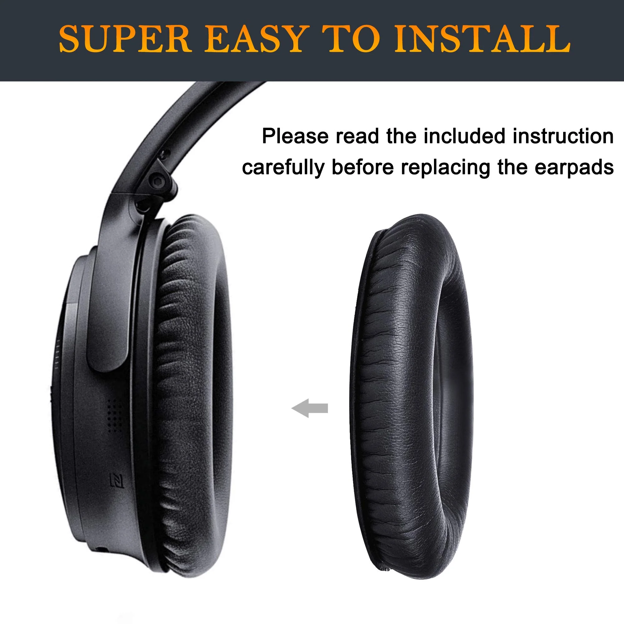 استبدال وسادات الأذن ل Bose QuietComfort ، منصات الأذن ، وسائد ، يفشل ، غطاء عقال ، 35 QC35 I II سماعات