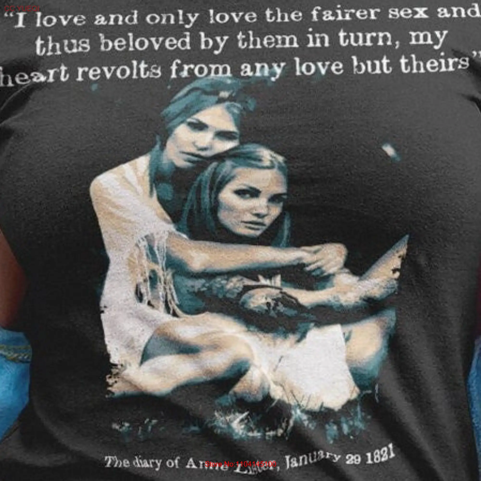

I Love Only LGBT Anne Lister Feminism Suffragist T Shirt Women's Fit Womens long or short sleeves