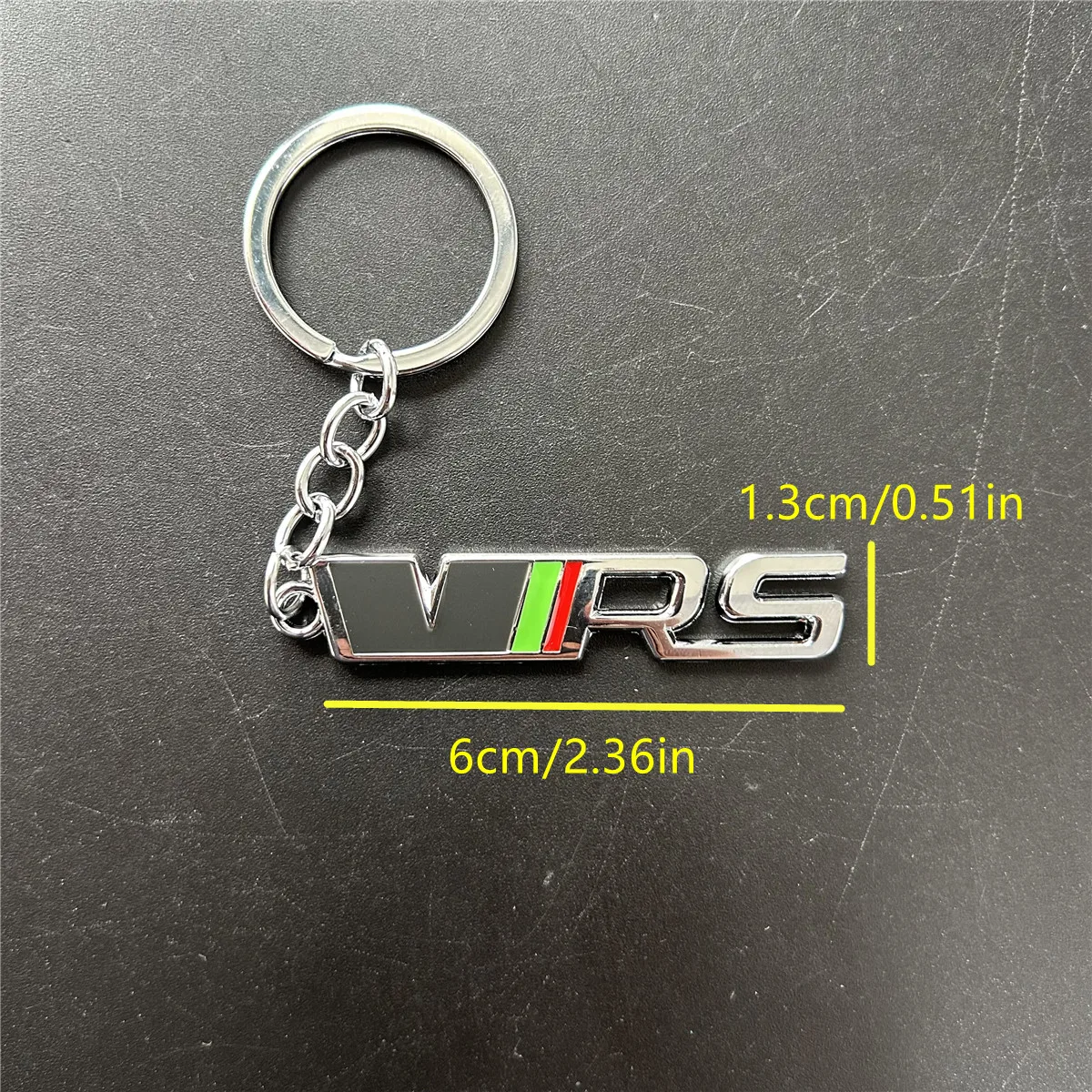 Metal VRS Car Keychain Keyring Holder Auto Key Rings Pendant for Skoda Octavia Fabia Rapid Superb Kodiaq Car Accessories