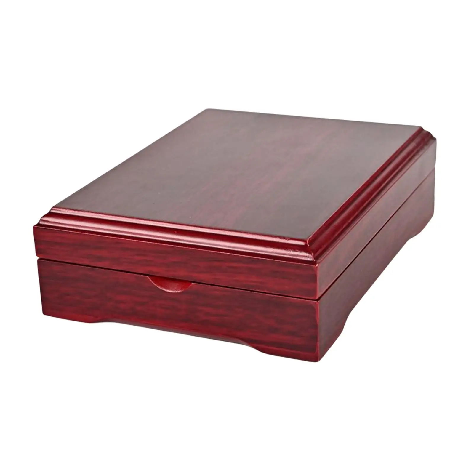 

Modern Wooden Display Box Storage Box Durable for Desktop 10.5cmx14cmx3.5cm