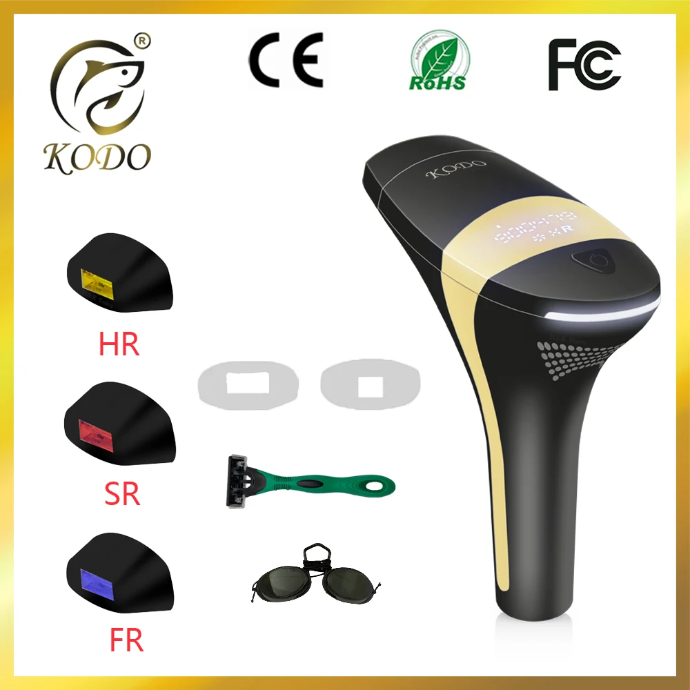 KODO 2023 New Laser Hair removal dropshipping Hot sell Laser Epilator Permanent IPL Painless Photoepilator Bikini face and body