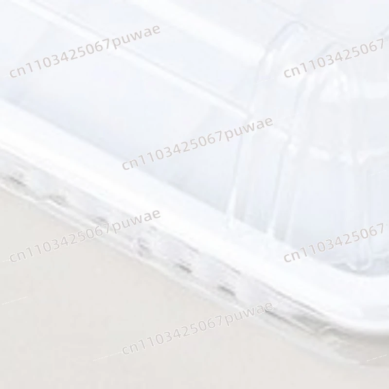 Black Background Rectangular Old Cake Bread Baking Packaging Box Local Chicken Cake Disposable Blister Box H-112
