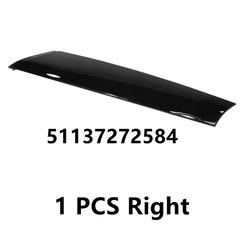 For-BMW Mini Cooper R57 R55 R56 07-15 Front Right Windshield Post Trim Bright Black Exterior Molding a Pillar Trim Cover