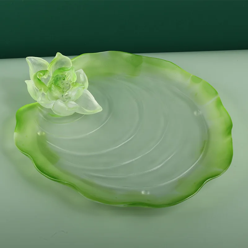 Cross-border flower supply plate fruit Buddha utensils incense socket auspicious ornament Buddha supplies fruit plate