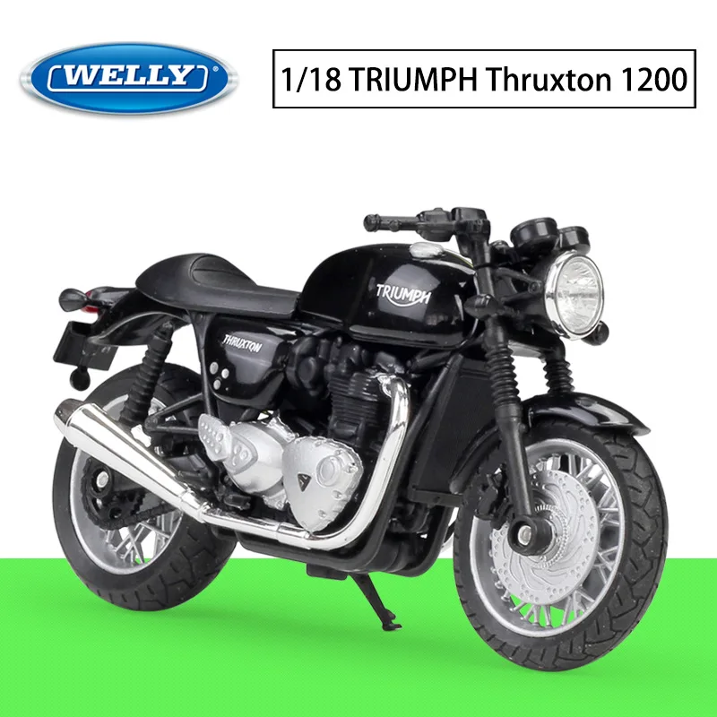 

WELLY 1:18 Triumph Thruxton 1200 Street Car Simulation Alloy Motorcycle Model Vehicle Collection Gifts Off Road Autocycle Toys