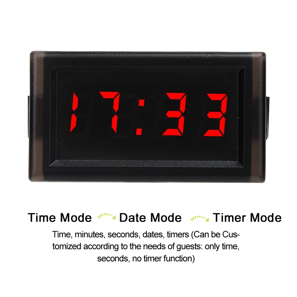 Car Digital Clock LED Digital Display Clock Clock DC4.5-30V Waterproof Dustproof Car Auto Electronic Clock LED Digital Display