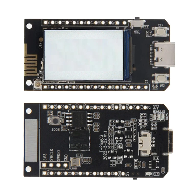 For Lilygo T-Picoc3 Development Board+Case 1.14-Inch LCD Screen Dual MCU RP2040 ESP32-C3 Wifi+BT4.2 Wireless WIFI Module