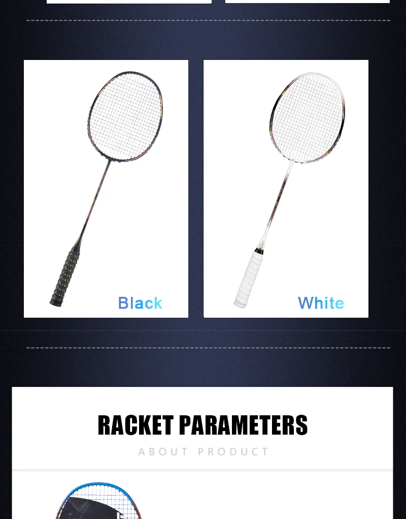 ALPSPORT AIR 10U Ultraleicht 52g T800 Badminton-Schläger Schneller Rebound Importiert Maximal 28lbs 100% Pro Kohlefaser + Titanium Schläger Für mittlere bis fortgeschrittene Spieler – Detail 14