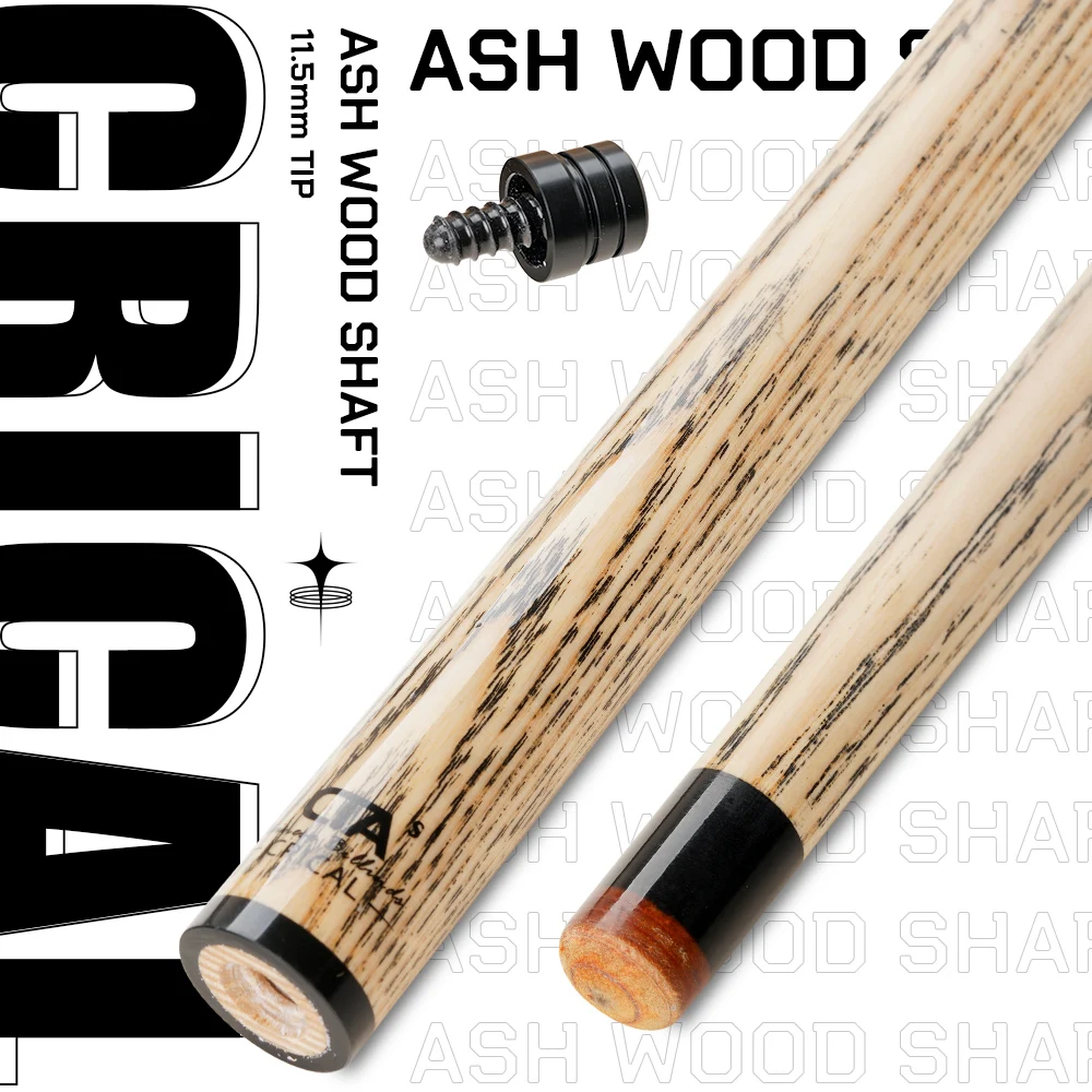 

CRICAL Technologia Shaft for Pool Cue, Tiger Tip, Selected Ash Wood Shaft, 11.5mm 3/8*8 Radial Pin Joint Single Shaft