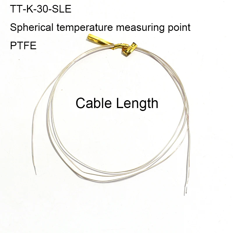1 шт. K-тип TT-K-30-SLE линия измерения температуры термопары SMT PTFE сферическая точка измерения с вилкой-200 ~ 260 ℃