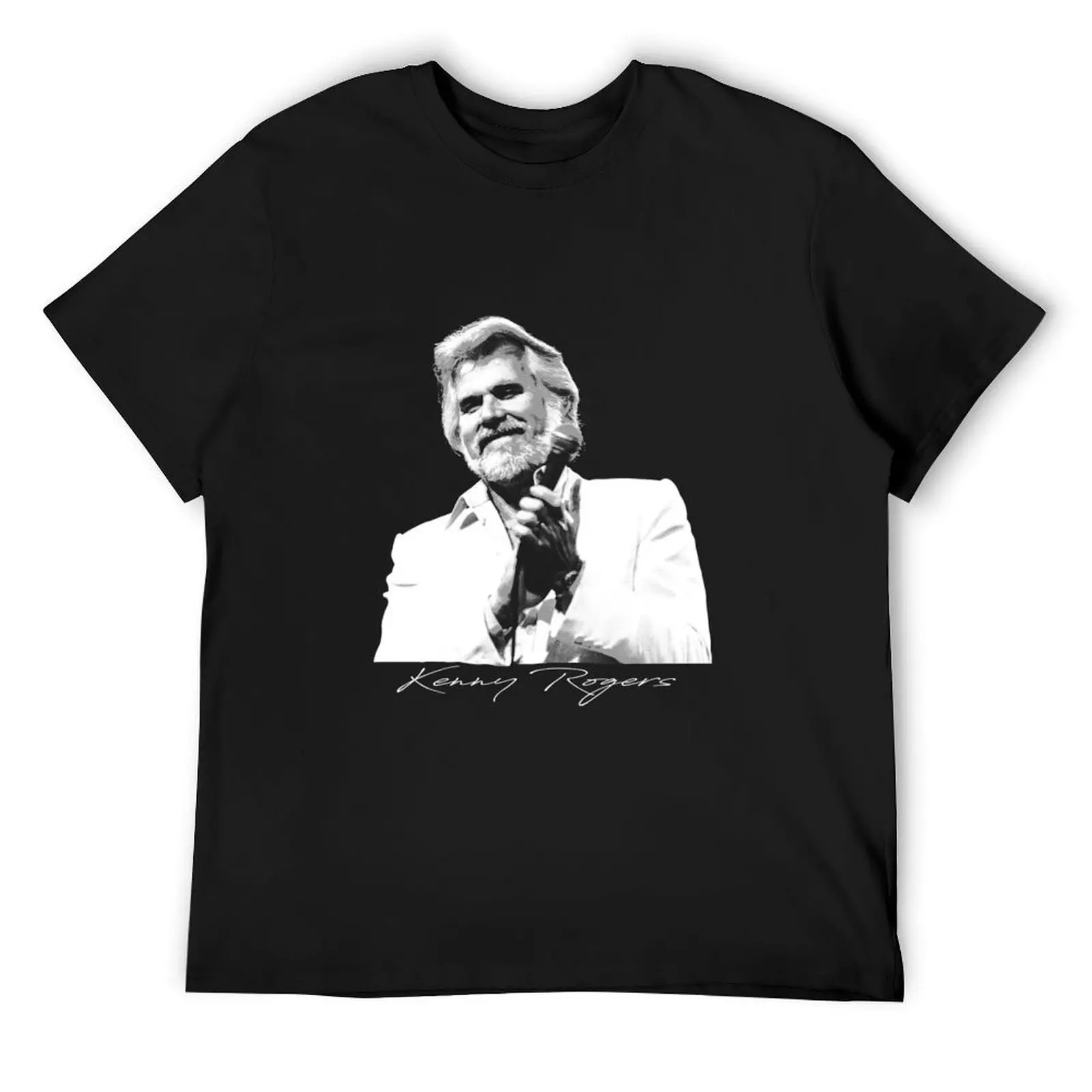 

Kenny Rogers T-Shirt blacks anime figures blue archive mens graphic t-shirts hip hop