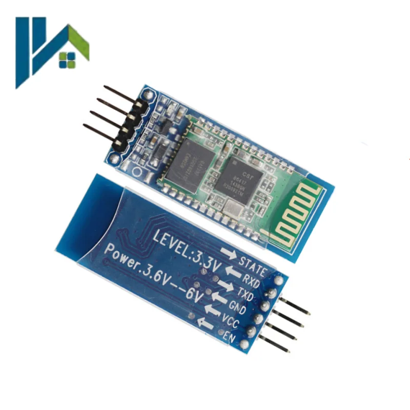 HC‑06 Bluetooth Slave Module Wireless Serial Port Transparent Transmission UART TTL Bluetooth 2.0 Module for Arduino MCU DIY