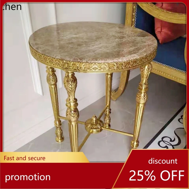HT Barrett Furniture New All Copper Living Room Corner Marble European Decoration Luxury Corner