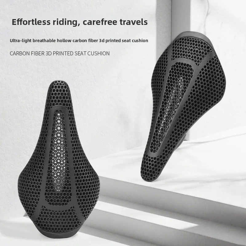 

3D-печатное велосипедное седло из карбона, полое, дышащее, для шоссейных и горных велосипедов