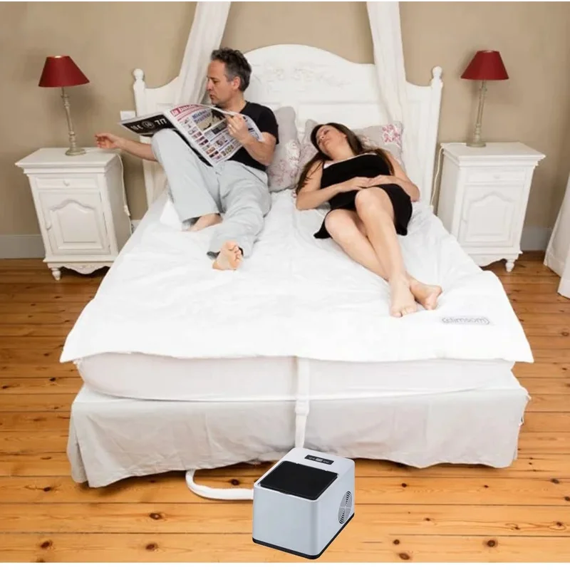 Portable indoor bed air cooler home and outdoor mattress conditioner bed system cooling  pad for night sweats