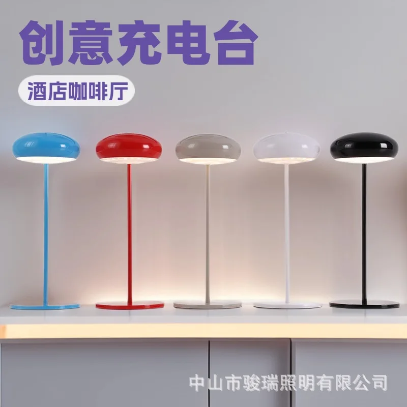 

Зарядная настольная лампа для отеля, кафе, гостиной, романтическое окружающее освещение, уличный светильник для кемпинга, прикроватный декор, ночник