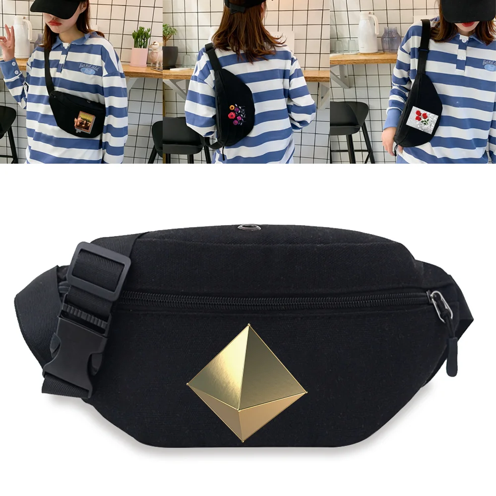 

New Large Capacity Waist Bag Travel Sports Outdoor Chest Pack Student Office Workers Shoulder Bag Casual 3D Pattern Bag Unisex