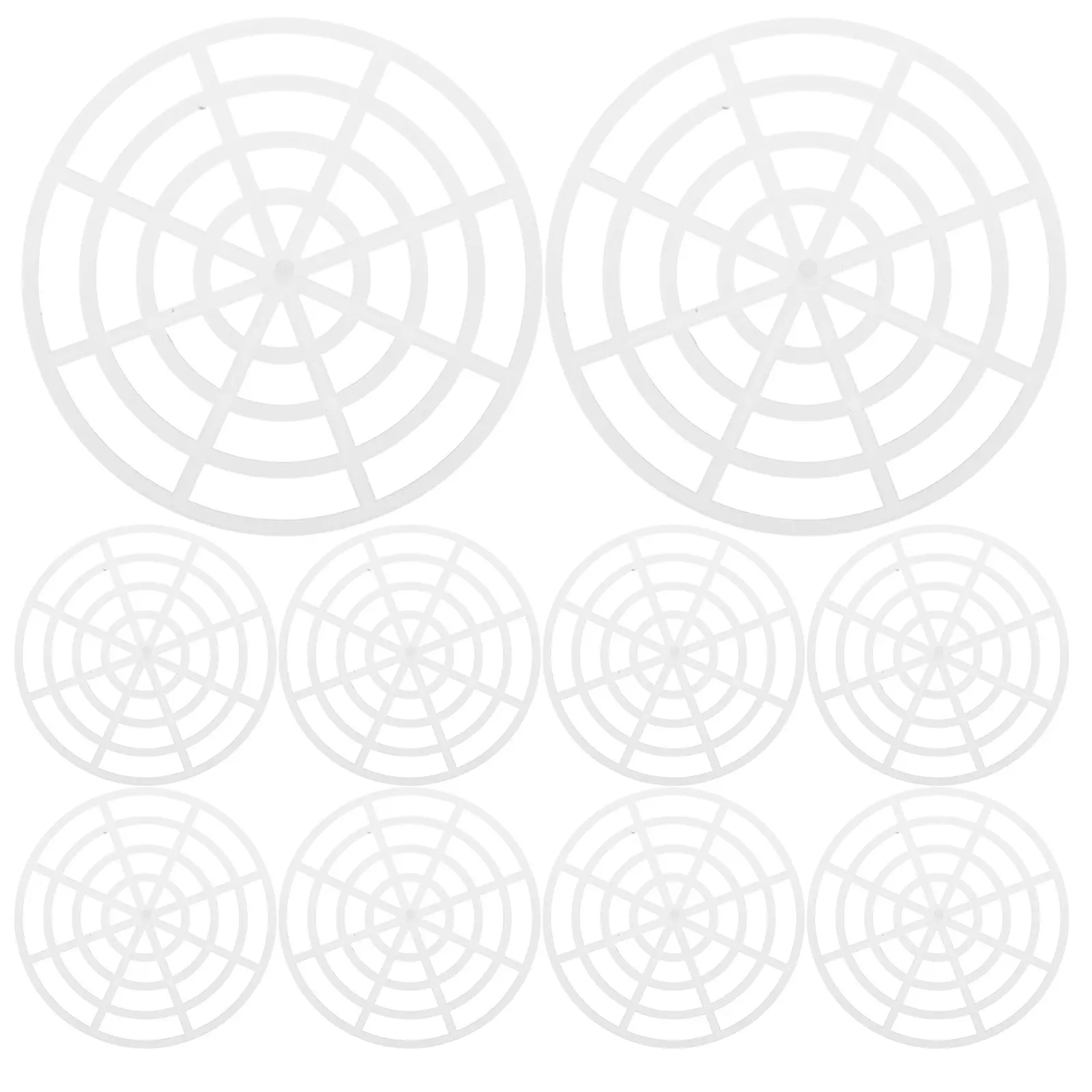 

10Pcs Fermentation Vegetable Fixer Plastic Pressing Weights 9.7cm Diameter Pickle Jar Mesh Presser for Sauerkraut Kimchi