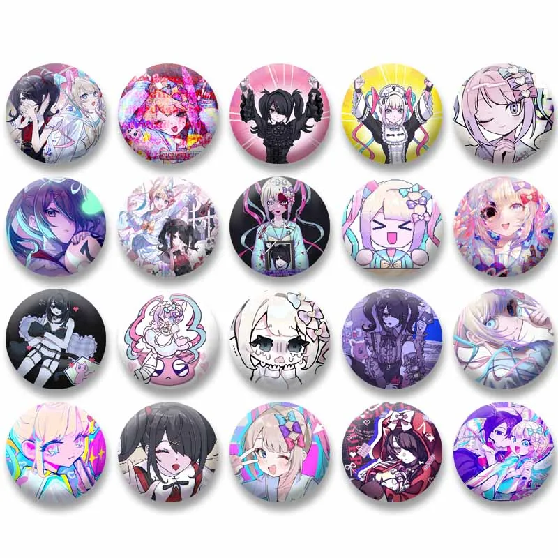 Мягкие булавки на пуговицах Needy Streamer, милый значок KAngel Ame-chan с героями мультфильмов, рюкзак, брошь, аксессуар, ювелирные изделия, подарки для фанатов