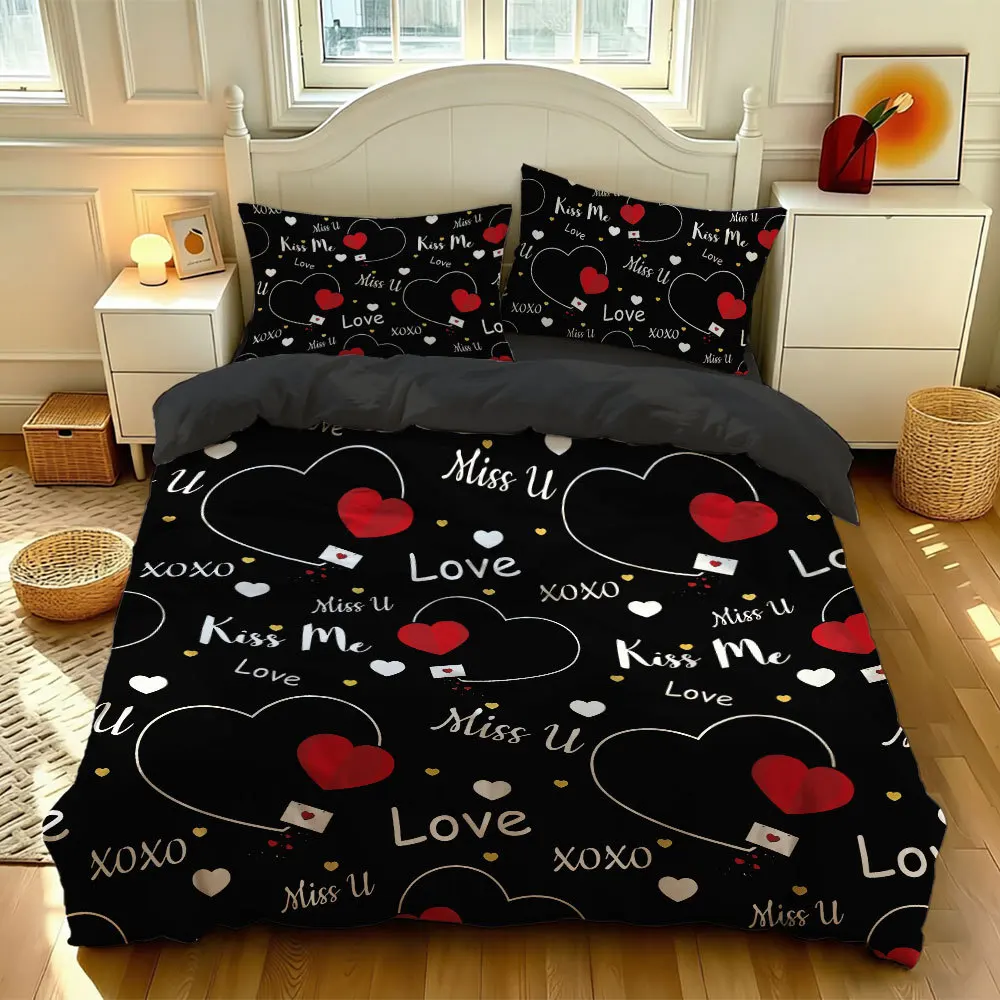 Game Controller Bedding Set Print Comfortable Duvet Cover for Student Dormitory Decor, 1 Duvet Cover and 2pillowcase with Zipper