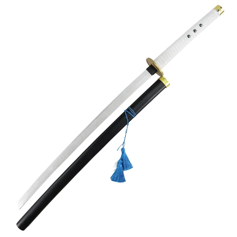 

[Funny] 104cm Cosplay Anime Sengoku Uesugi Kenshin weapon Japan samurai wooden Sword model Costume party Anime show gift toy