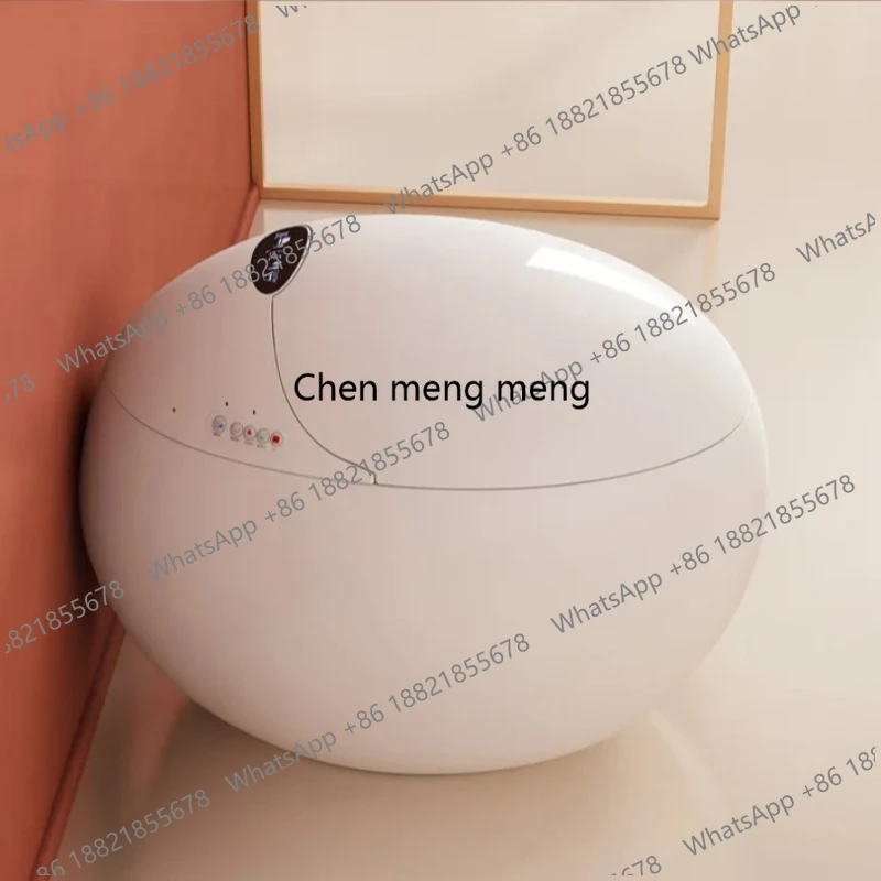 Egg-shaped smart toilet integrated fully automatic, instant type, no water pressure limit egg-shaped smart toilet