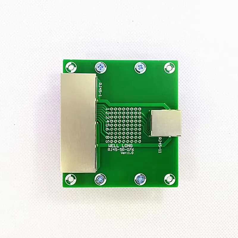 

RJ45 8P8CSimple DIN Bracket Jack 1-контактная передача 4-контактная коммутационная плата, клеммная колодка, разъем.