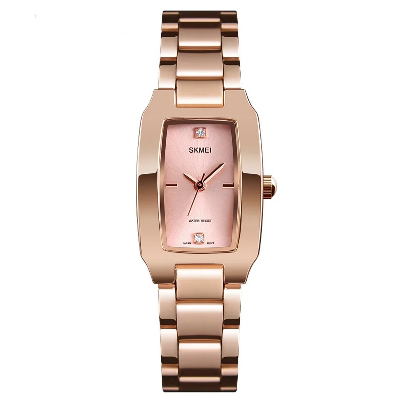 Montre-bracelet à quartz en acier inoxydable pour femme, montres élégantes pour femme, petit bracelet exquis, mode de luxe, degré d'eau