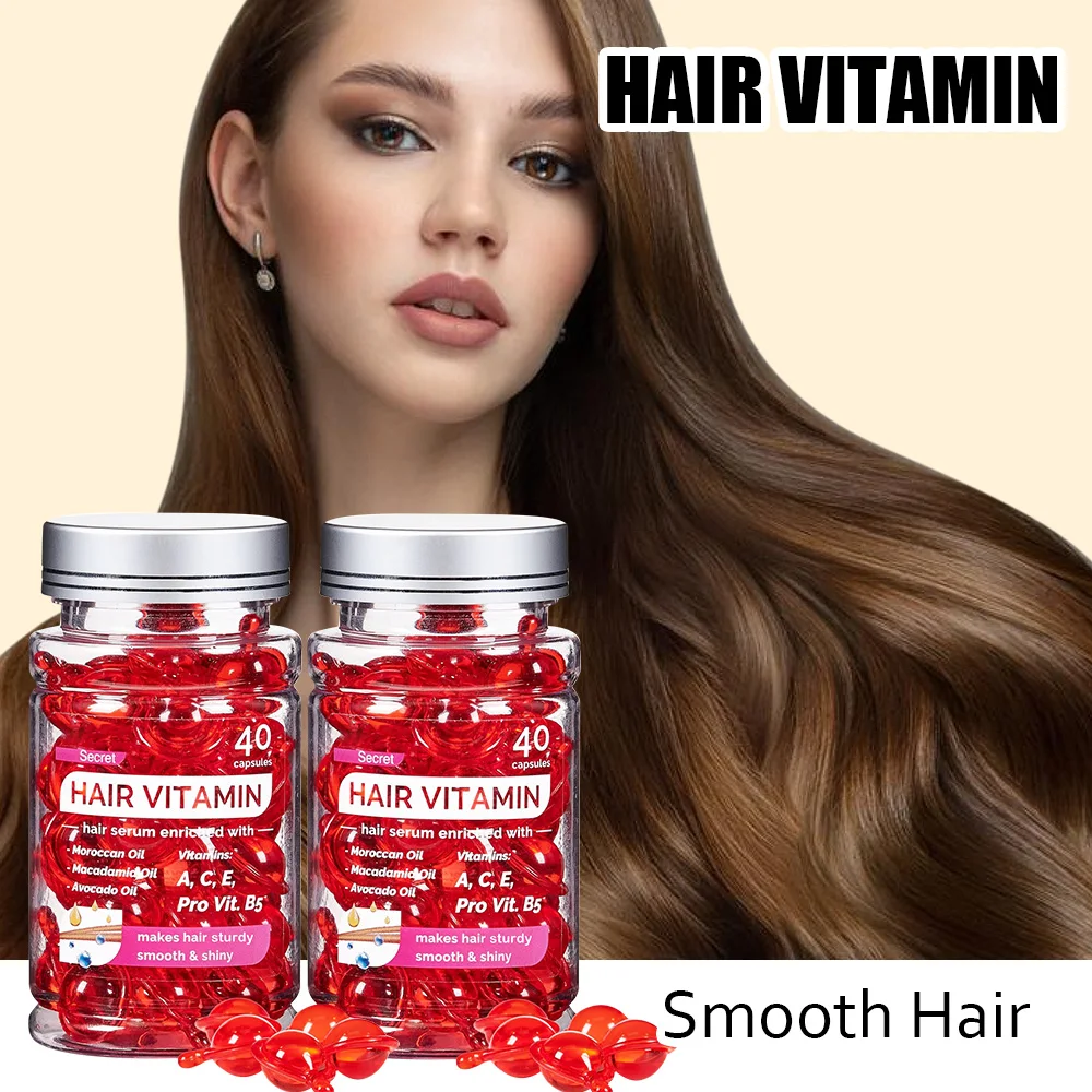 Arvazallia Argan Oil for Hair Treatment Leave in Treatment & Conditioner 80 Capsules Repair Hair Portable Hair Oil Is Suitable