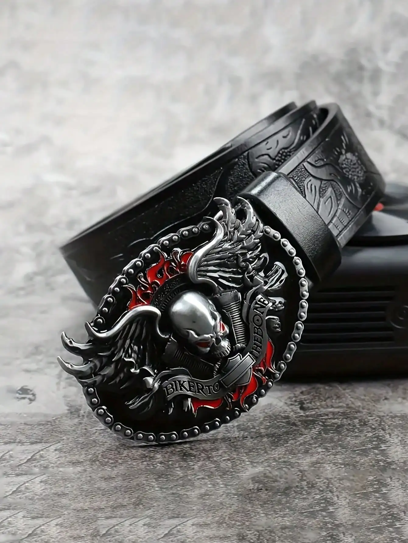 HER SHINE 1 Damen-Halloween-Schädelflügel, Y2K, Gothic-Punk-Stil, Halloween, unverzichtbares Modeartikel, Bekleidungszubehör