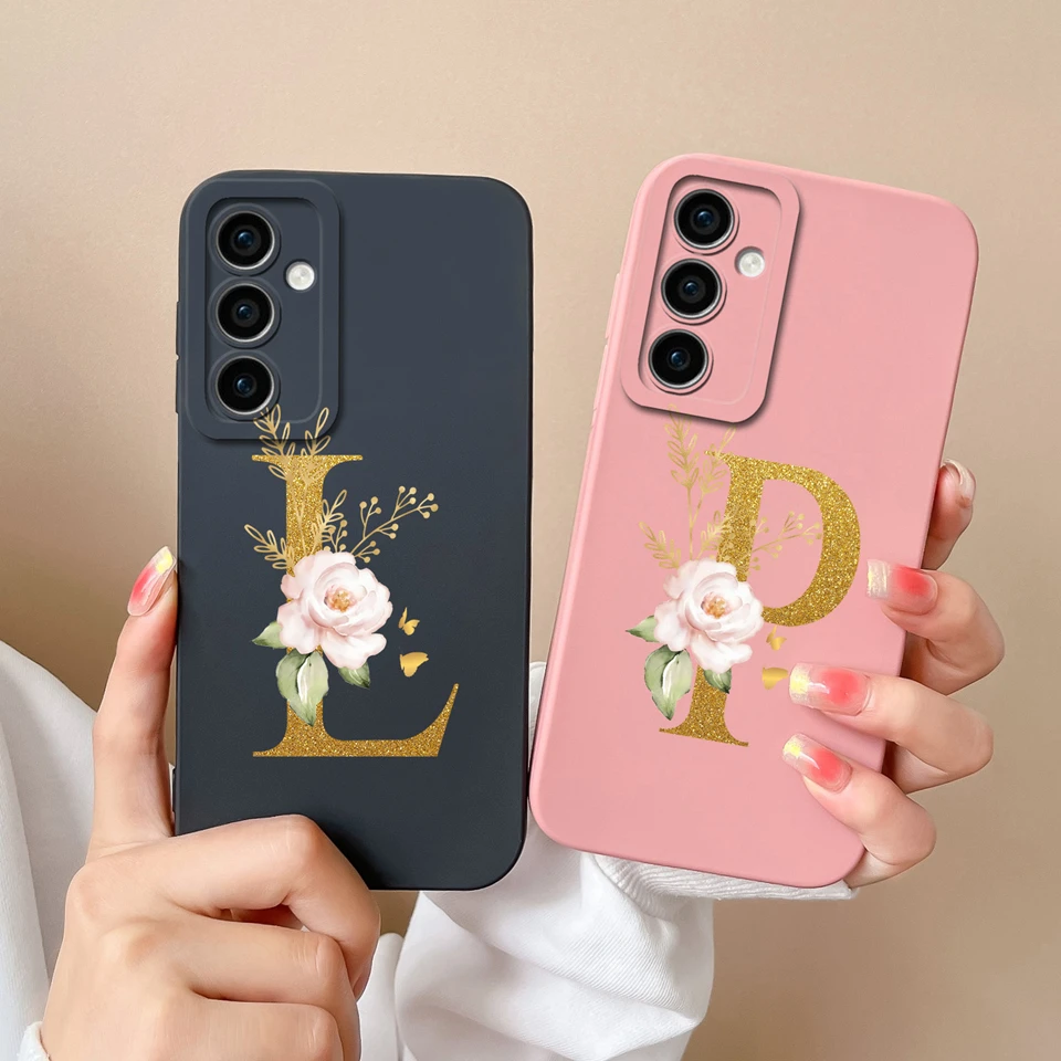 For Samsung Galaxy A35 Cases Beautiful Flower Liquid Shockproof Protective Cover For Samsung GalaxyA35 SamsungA35 Coque Funda