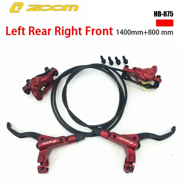 ZOOM HB875 MTB Fiets Hydraulische Schijfrem Set 800/1400mm Links Voor/Rechts Achter Mountainbike oliedruk