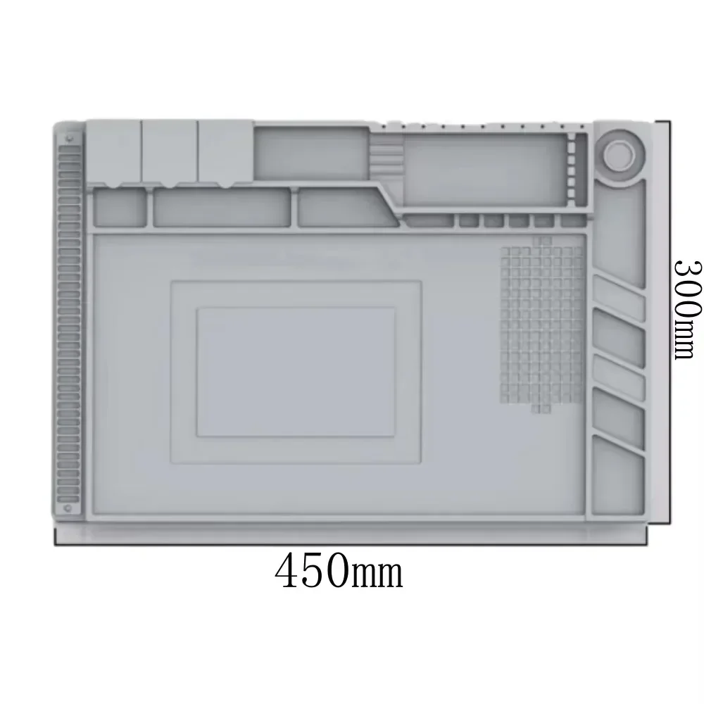 45*30 سنتيمتر العزل الحراري العمل حصيرة محطة لحام لوحة إصلاح صيانة المغناطيسي مكافحة ساكنة لوحة إصلاح الإلكترونية