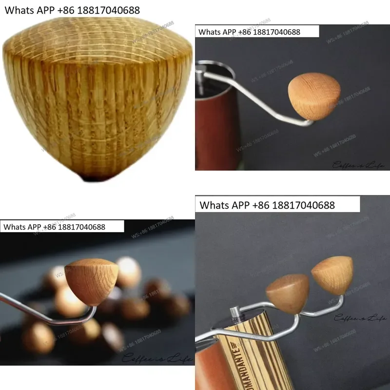 1PC for C40 Hand Crank Bean Grinder MK3 Universal Accessories Handle Solid Wood Ball Head Oak Primary Color