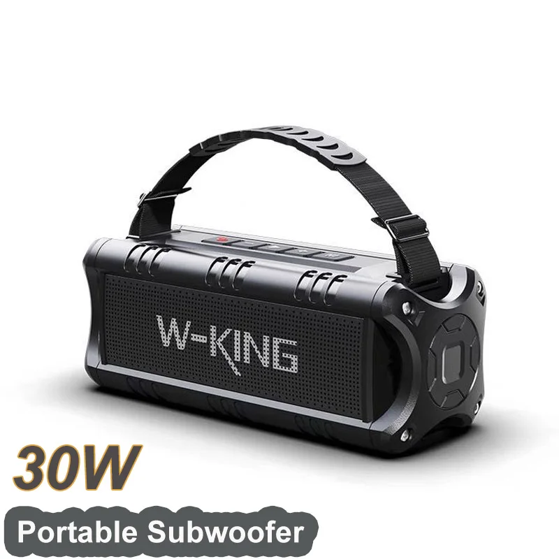 D8mini Wireless Bluetooth Speaker 30W Powerful Outdoor Portable Camping Boombox Stereo Surround Supporting USB Drive TF Cards