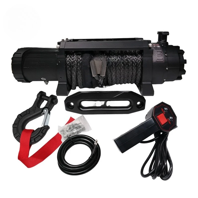 

Advanced Load Capacity 10000lbs Electric 12000LBS LBS Off Road Car Trailer Wire Rope Electric Winch