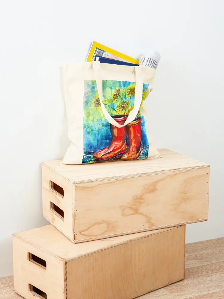 Inkopolis Red Welly Boots Tote Bag Gift bag shopper bags for women bag luxury women personalized tote