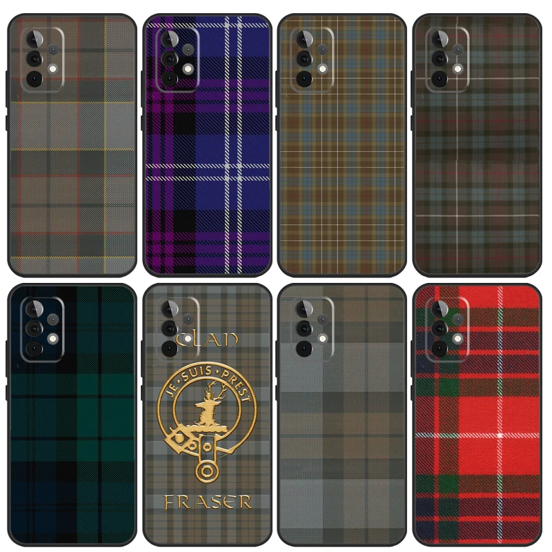 Fraser clan tartan Case For Samsung Galaxy A53 A33 A23 A13 A73 A52S A21S A51 A71 A12 A22 A32 A52 A04S Cover