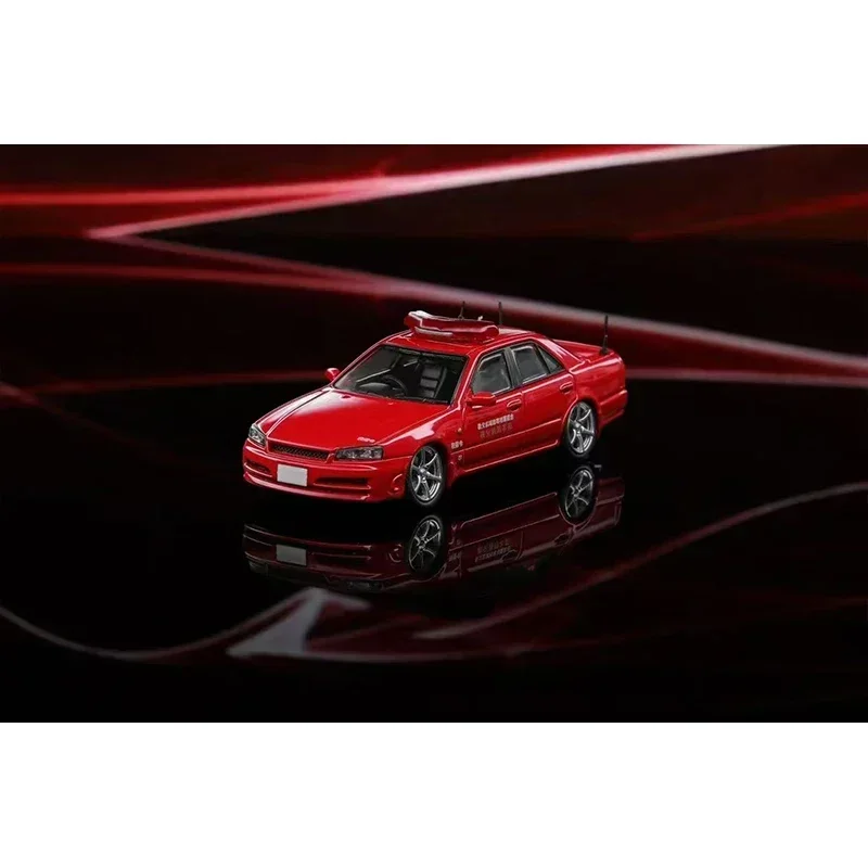 Mortal en Stock 1:64 Skyline ER34 25GT Turbo motor de bomberos rojo Diecast Diorama colección de modelos de coches juguetes en miniatura