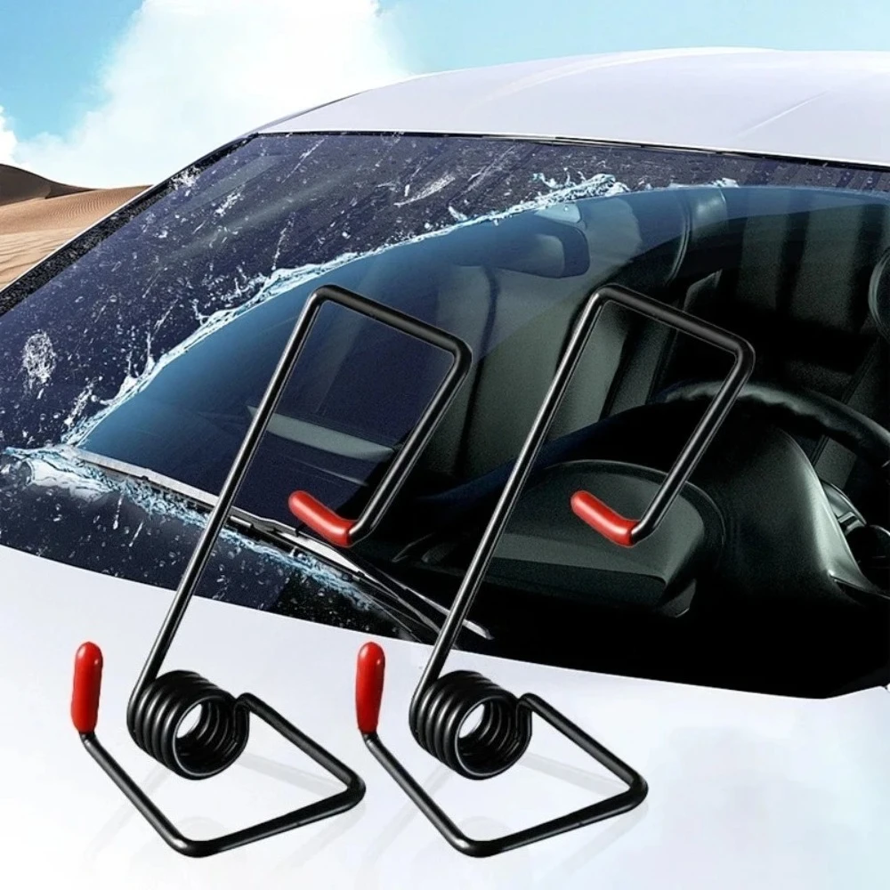 Auto-Scheibenwischer-Federstahlstreifen - Universeller Adapter-Druckstange Eliminiert Quietschen und Streifen für Perfekte Windschutzscheibenreinigung