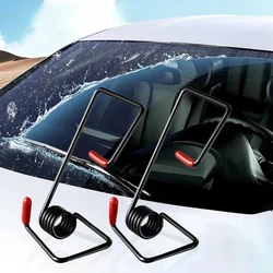 Car Wiper Blade Spring Steel Strip - Universal Adapter Pressure Bar Eliminates Chatter Streaking for Perfect Windshield Cleaning