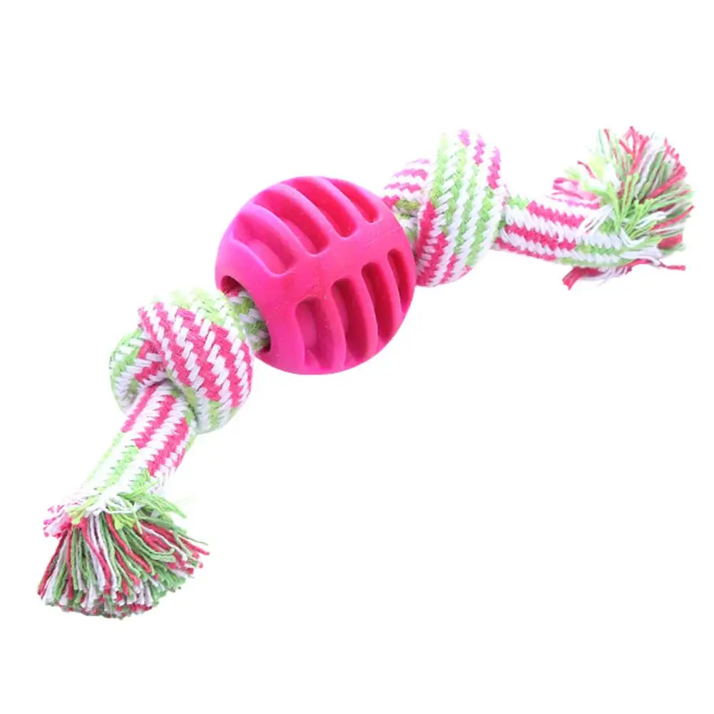 Juguete masticable para perro, cuerda de algodón, fácil de limpiar, descompresión, D9a7