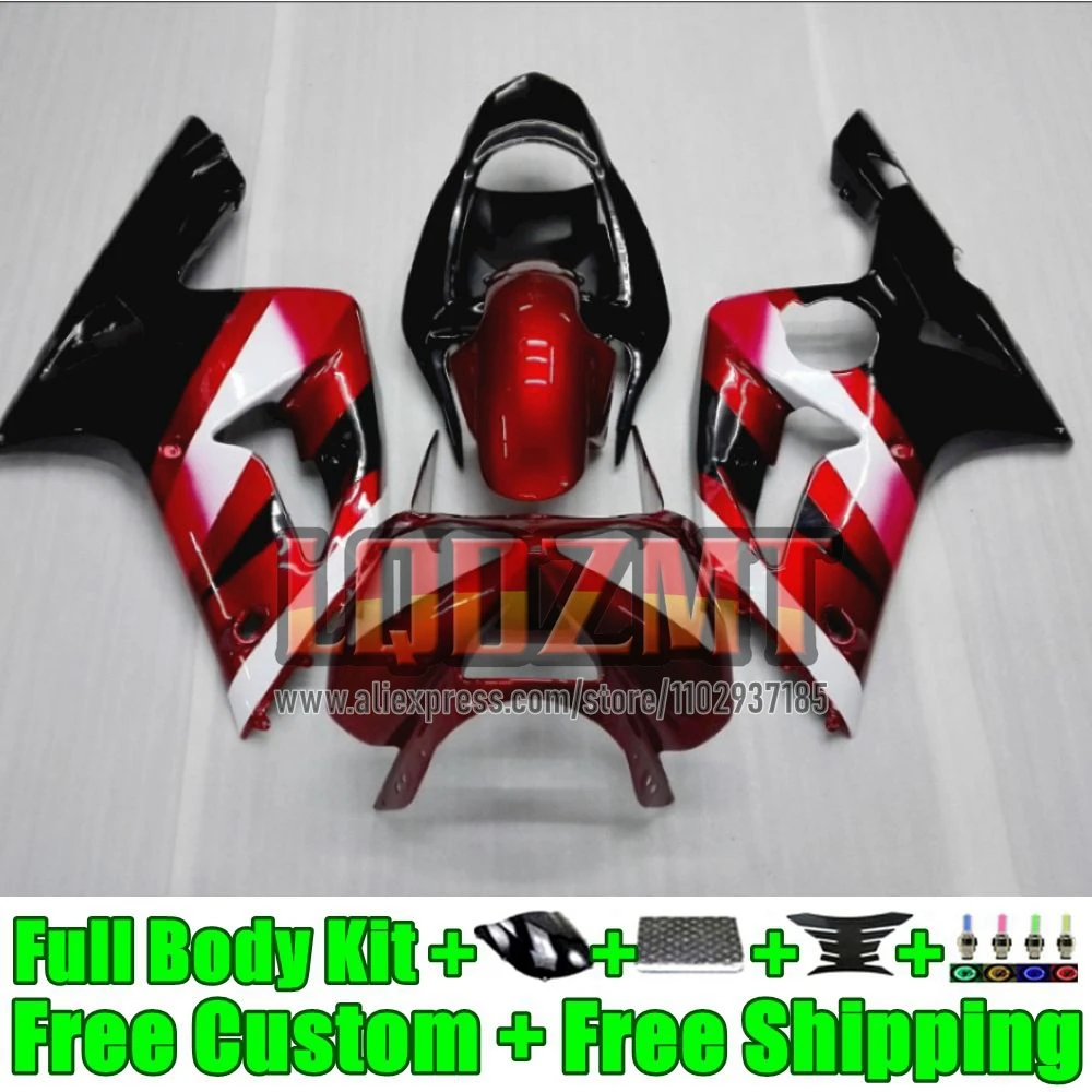 Injection Body For KAWASAKI NINJA ZX-636 ZX-6R 37No.8 ZX 6R 636 6 R 600CC dark red ZX636 ZX6R 2003 2004 ZX600 03 04 Fairing