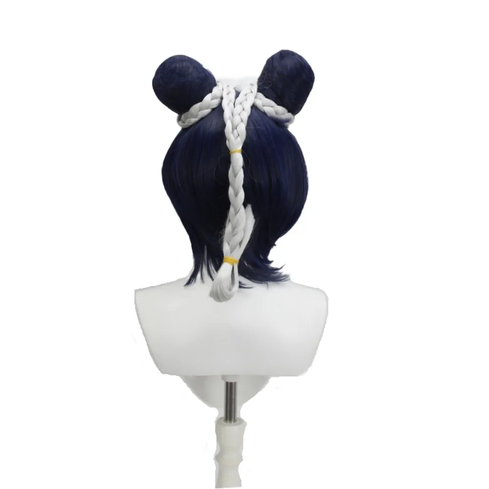 조조 기묘한 모험 스톤 오션 Jolyne Cujoh 코스프레 가발 블루 그레이 애니메이션 헤어