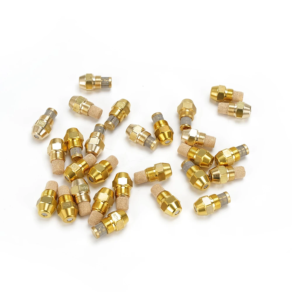 Oil Usage Boiler Combustion Injection Diesel Fuel Jet Brass Burner 80 Degree  Full Cone Nozzle Replacement Reduces
